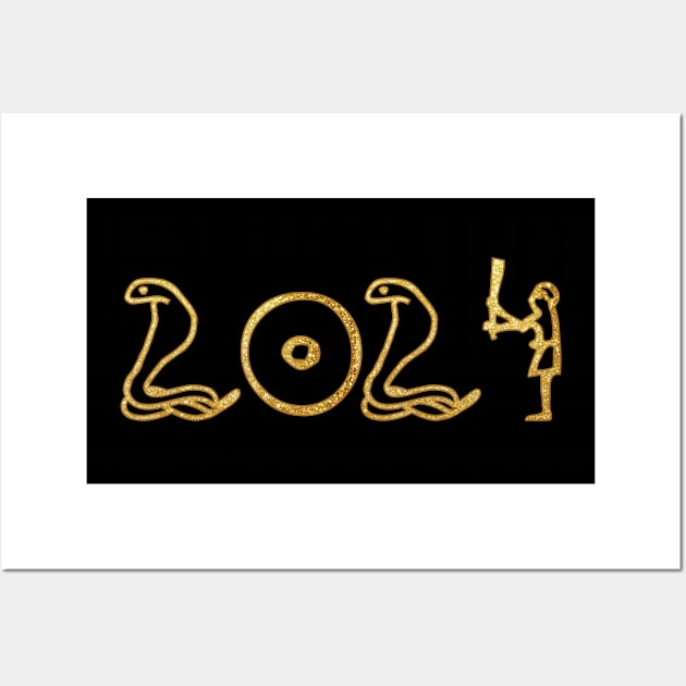 2024 in symbols Wall Art by sarahnash